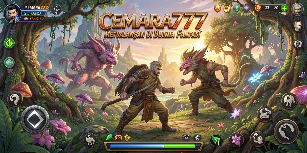 Tampilan gameplay CEMARA777 dengan banyak misi petualangan.