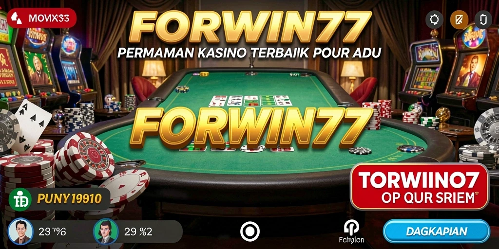 Screenshot FORWIN77 menampilkan gameplay kasino yang seru dan mengasyikkan.