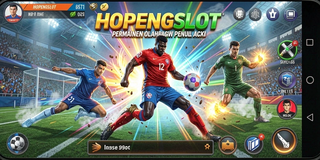 Tampilan dinamis dan seru dari game HOPENGSLOT saat pertandingan berlangsung.