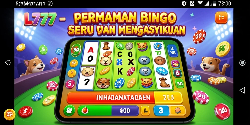 Screenshot utama L777 menunjukkan aksi seru bermain Bingo.