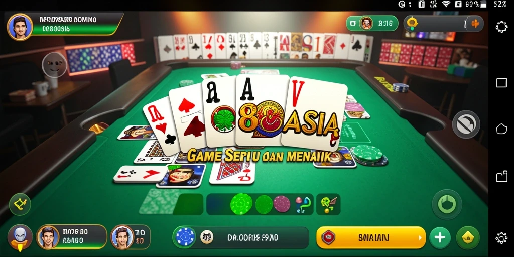 Tampilan menarik dari gameplay Domino MPO88ASIA yang seru.