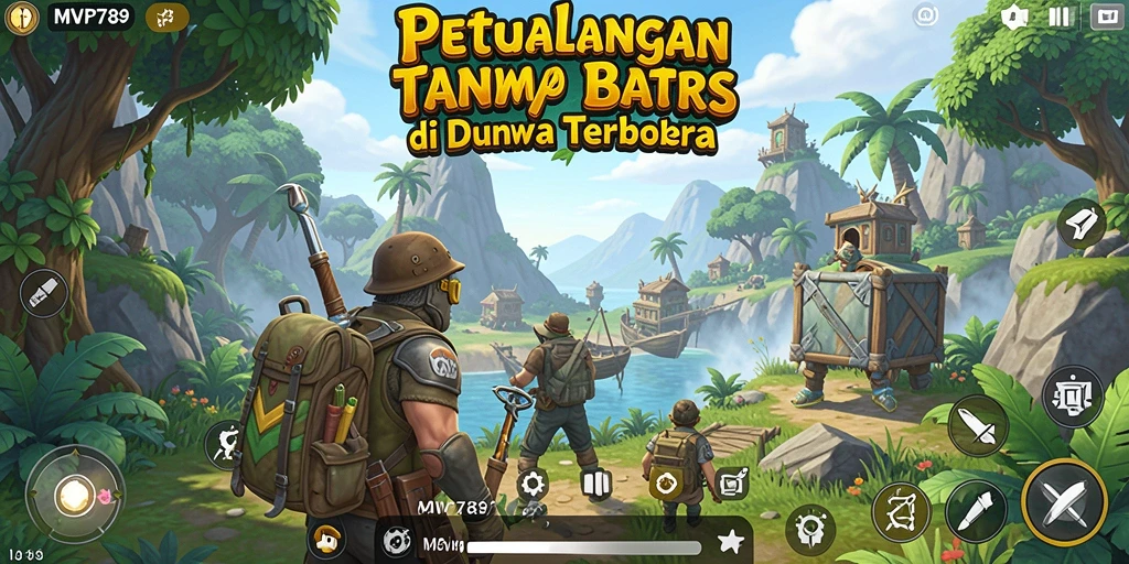 Tangkapan layar MVP789 menunjukkan interaksi mendalam dalam petualangan dunia terbuka.