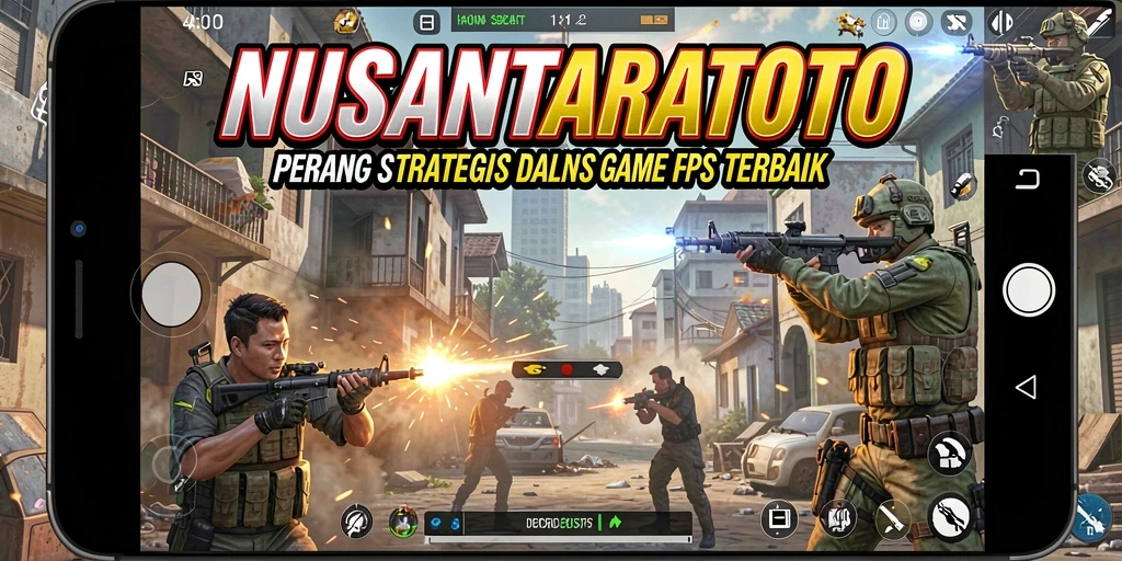 Screenshot utama menampilkan pertempuran epik di dalam NUSANTARATOTO.