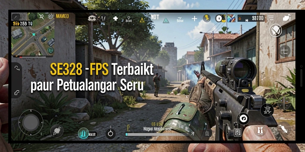 Tampilan gameplay SE328 dengan aksi FPS yang mendebarkan.