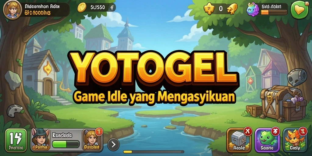 Tampilan gameplay YOTOGEL yang menarik dan penuh warna.